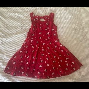 Cherokee red dress with white flowers
